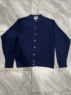 Pendleton Navy Button-Front women’s Cardigan